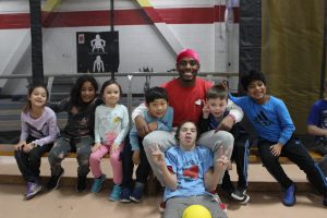 Kids in Variety's fieldhouse