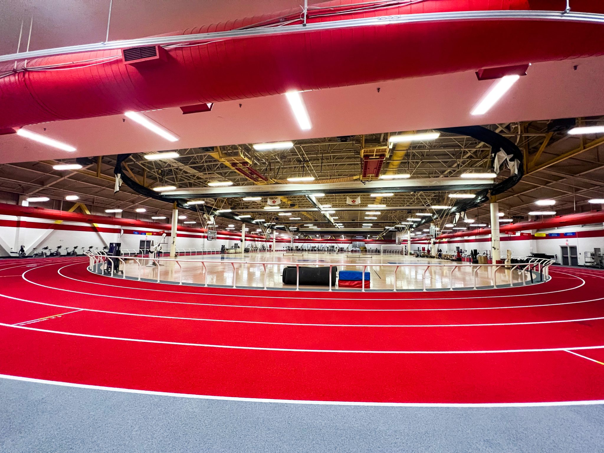 Inside the fieldhouse at Variety Village